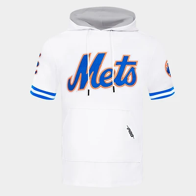 Men's Pro Standard New York Mets MLB Classic Chenille Double Knit Short-Sleeve Hoodie