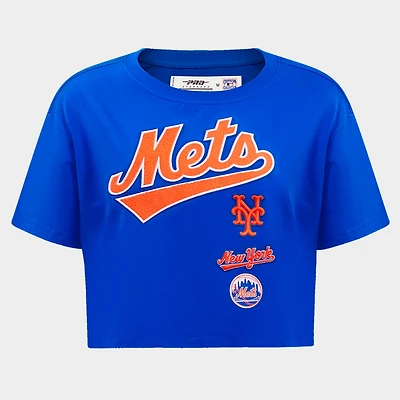 Women's Pro Standard New York Mets MLB Retro Classic Boxy T-Shirt