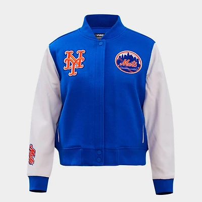 Women's Pro Standard New York Mets MLB Classic Wool Varsity Jacket
