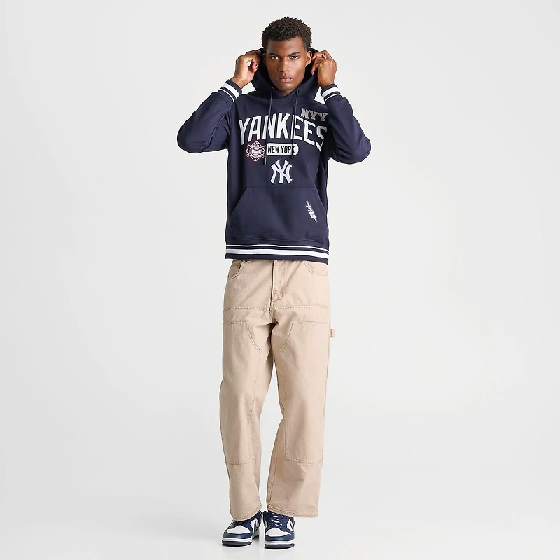Men's Pro Standard New York Yankees MLB Letterman Fleece Pullover Hoodie