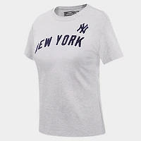 Women's Pro Standard New York Yankees MLB Classic Single Jersey Slim T-Shirt