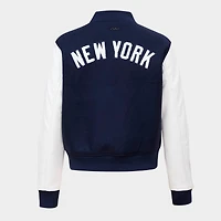 Women's Pro Standard New York Yankees MLB Classic Wool Varsity Jacket