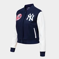 Women's Pro Standard New York Yankees MLB Classic Wool Varsity Jacket