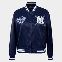 Women's Pro Standard New York Yankees MLB Mash Up Rib Satin Jacket