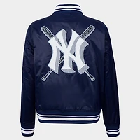 Women's Pro Standard New York Yankees MLB Mash Up Rib Satin Jacket
