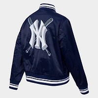 Women's Pro Standard New York Yankees MLB Mash Up Rib Satin Jacket