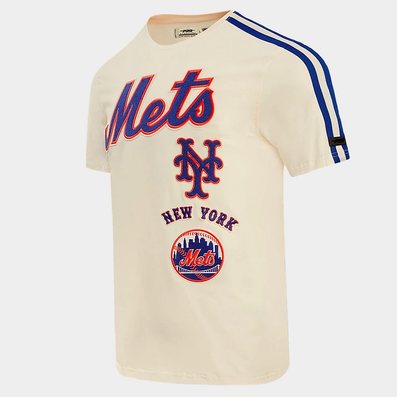 Men's Pro Standard New York Mets MLB Retro Classic Striped T-Shirt