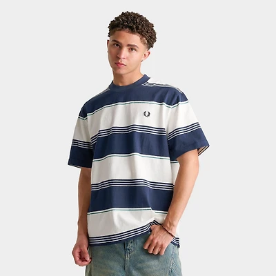 Men's Fred Perry Heavyweight Striped T-Shirt