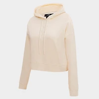 Women's Pro Standard New York Mets MLB Neutral Fleece Cropped Pullover Hoodie