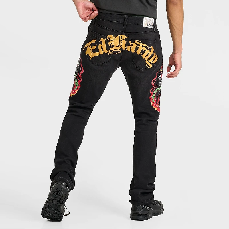 Men's Ed Hardy Cobra Denim Slim Taper Jeans