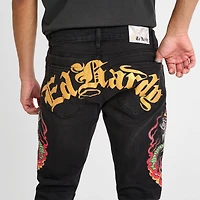 Men's Ed Hardy Cobra Denim Slim Taper Jeans