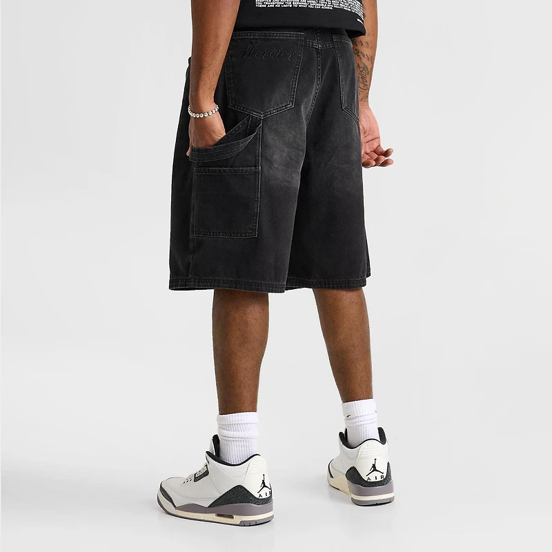 Men's Mercier Stressed Relaxed Hammer Lightweight Denim Jean Shorts