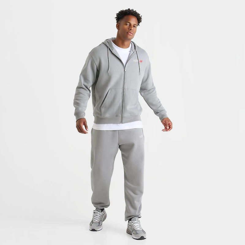 Men's New Balance Athletics Flying NB Logo Full-Zip Hoodie