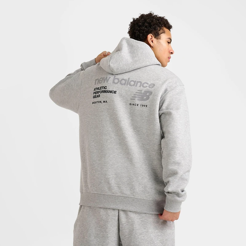 Men's New Balance Linear Graphic Fleece Hoodie