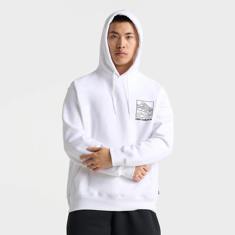 Men's New Balance 9060 Sketch Graphic Fleece Pullover Hoodie