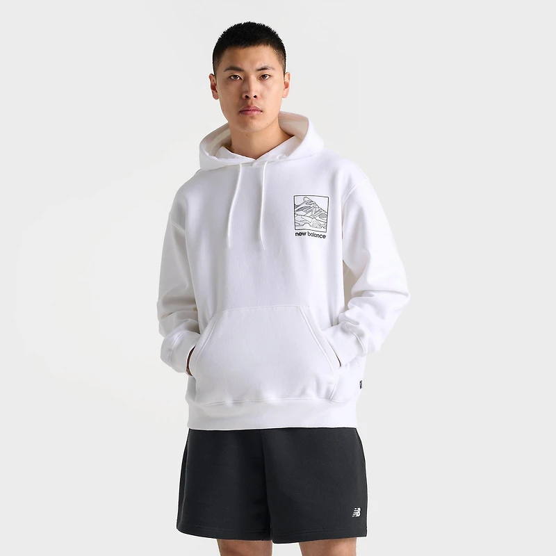 Men's New Balance 9060 Sketch Graphic Fleece Pullover Hoodie