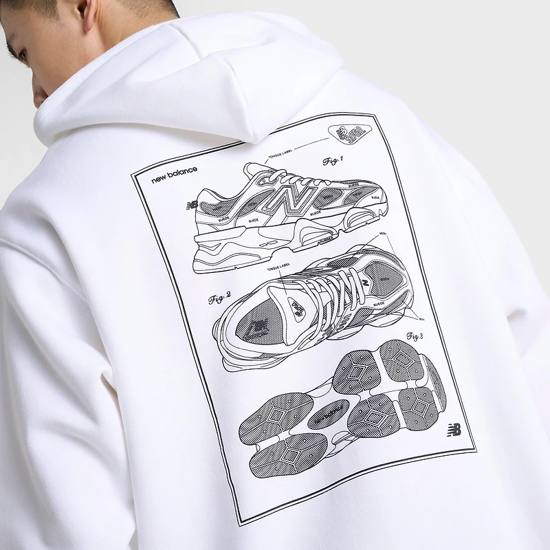Men's New Balance 9060 Sketch Graphic Fleece Pullover Hoodie