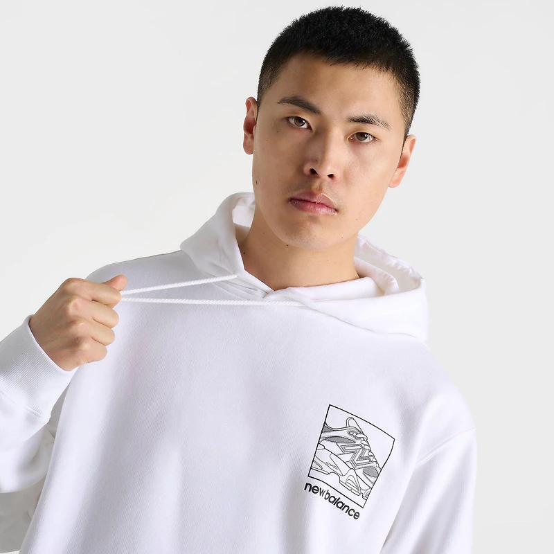 Men's New Balance 9060 Sketch Graphic Fleece Pullover Hoodie