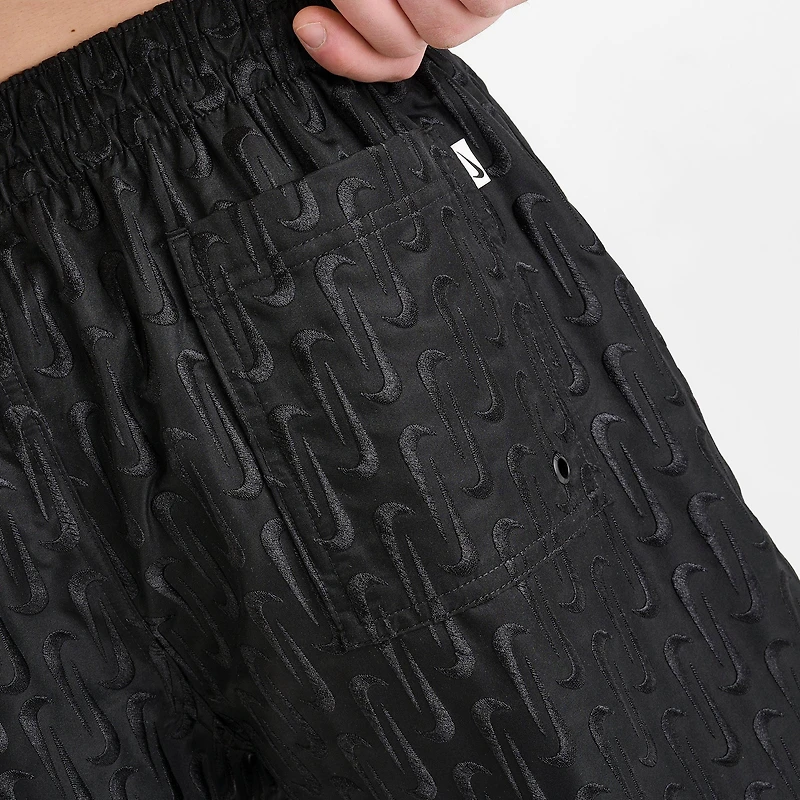 Men's Nike Swim Breaker Swoosh Link Lined Volley Shorts