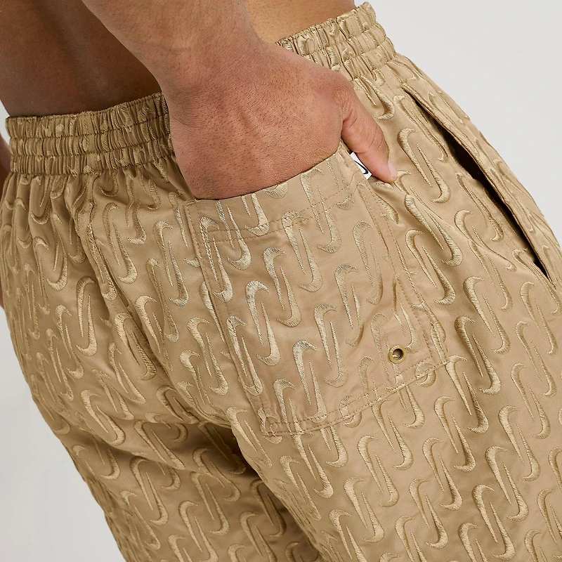 Men's Nike Swim Breaker Swoosh Link Lined Volley Shorts