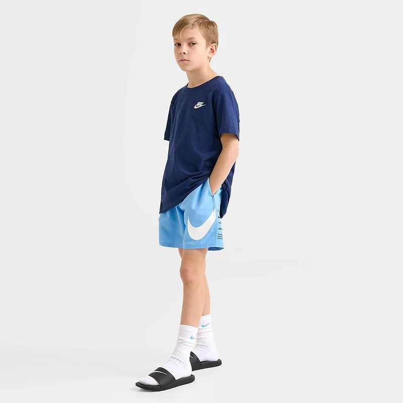 Big Kids' Nike Stacked Logo Swim Shorts