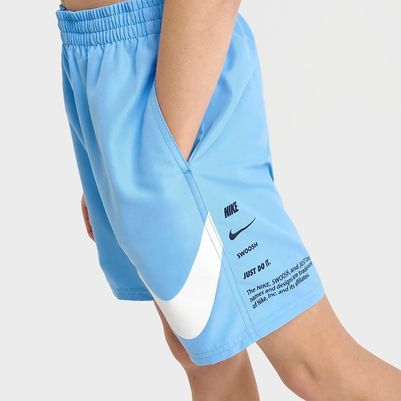 Big Kids' Nike Stacked Logo Swim Shorts