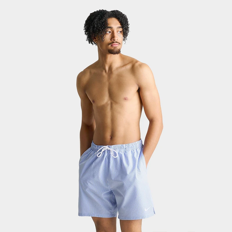 Men's Nike Swim Breaker Ripple Brief-Lined 7" Volley Shorts