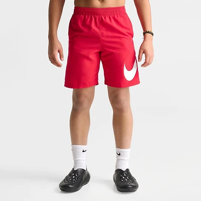 Big Kids' Nike Stacked Logo Swim Shorts