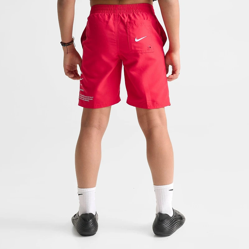 Big Kids' Nike Stacked Logo Swim Shorts