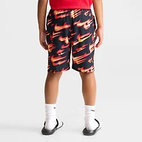 Boys' Big Kids' Nike Swim Heat Map Swoosh 7-Inch Lined Volley Shorts