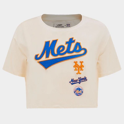 Women's Pro Standard New York Mets MLB Retro Classic Boxy T-Shirt
