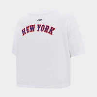 Women's Pro Standard New York Yankees MLB Classic Single Jersey Boxy T-Shirt