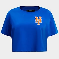 Women's Pro Standard New York Yankees MLB Classic Single Jersey Boxy T-Shirt