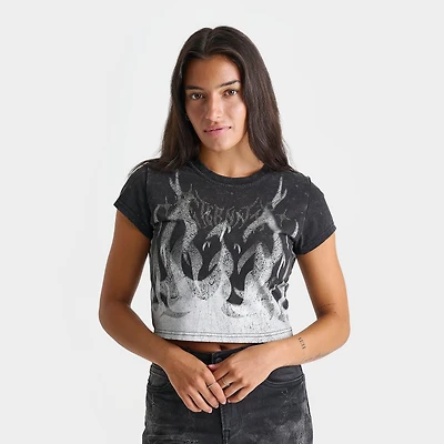Women's Smoke Rise Kara Flame Crop T-Shirt