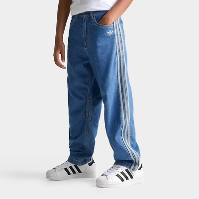Big Kids' adidas Originals 3-Stripes Denim Jeans