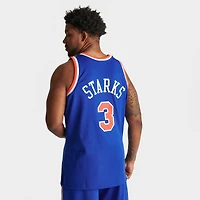 Men's Mitchell & Ness New York Knicks NBA John Starks 1991-92 Away Swingman Basketball Jersey