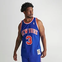 Men's Mitchell & Ness New York Knicks NBA John Starks 1991-92 Away Swingman Basketball Jersey