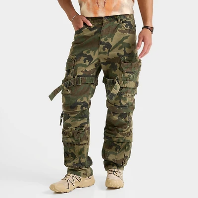 Men's Smoke Rise Stacked Utility Cargo Denim Jeans