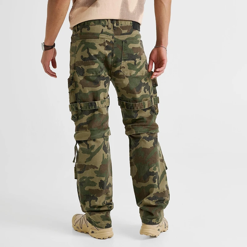 Men's Smoke Rise Stacked Utility Cargo Denim Jeans