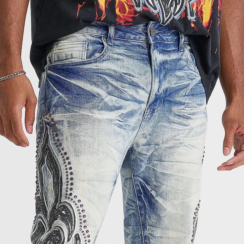 Men's Smoke Rise Luminous Long Straight Denim Jeans