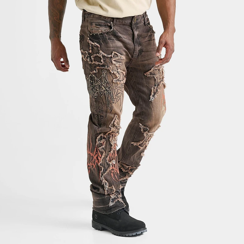 Men's Smoke Rise Ascended Deconstructed Straight Denim Jeans