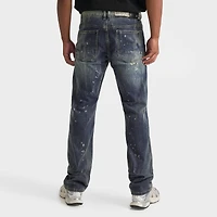 Men's Smoke Rise Distressed Straight Leg Denim Jeans