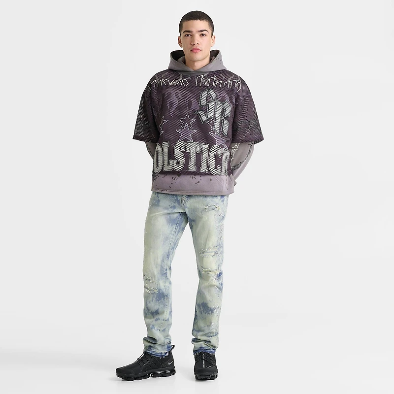 Men's Smoke Rise Rhinestone Scorpion Ripped Denim Jeans