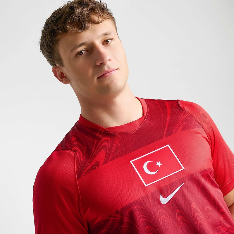 Men's Nike Turkey 2026 Stadium Home Dri-FIT Replica Soccer Jersey