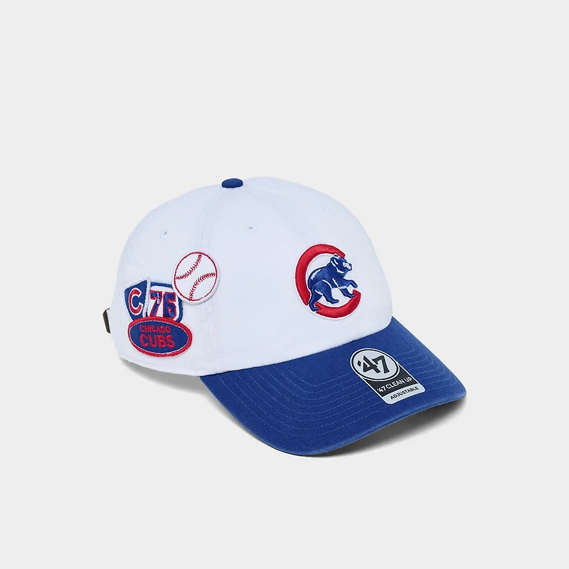 '47 Chicago Cubs MLB Badges Clean Up Strapback Hat