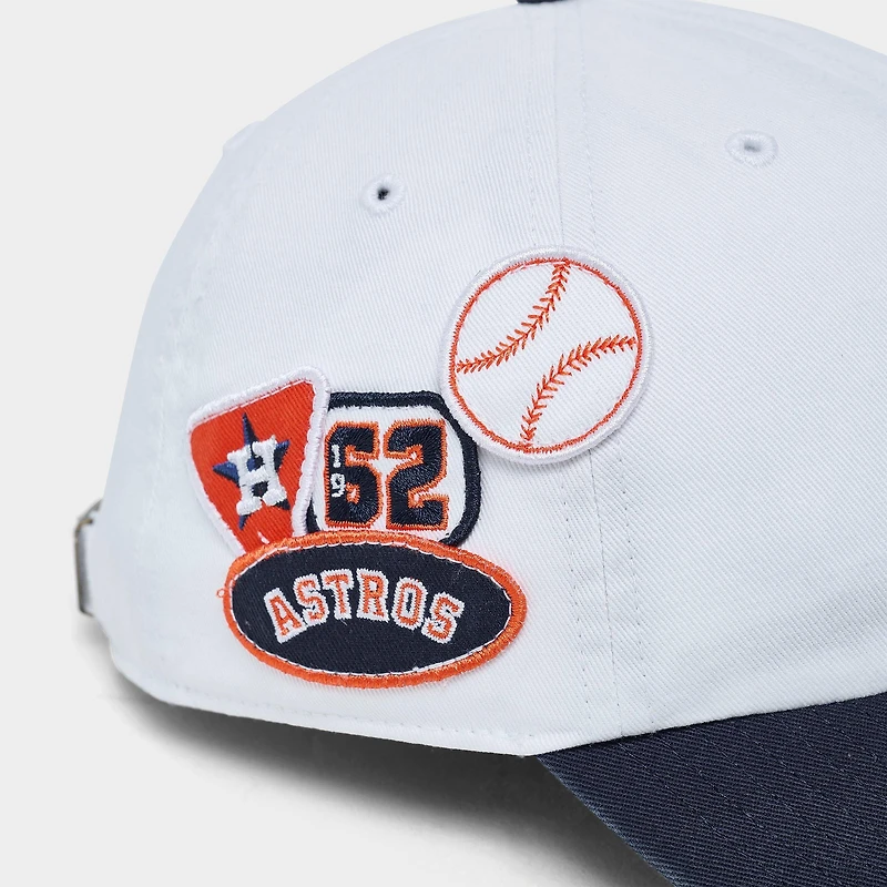'47 Houston Astros MLB Badges Clean Up Strapback Hat