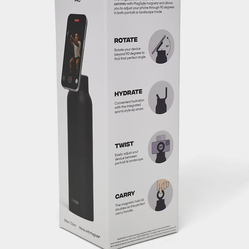 Ringo Pro Phone Mount 24oz Water Bottle