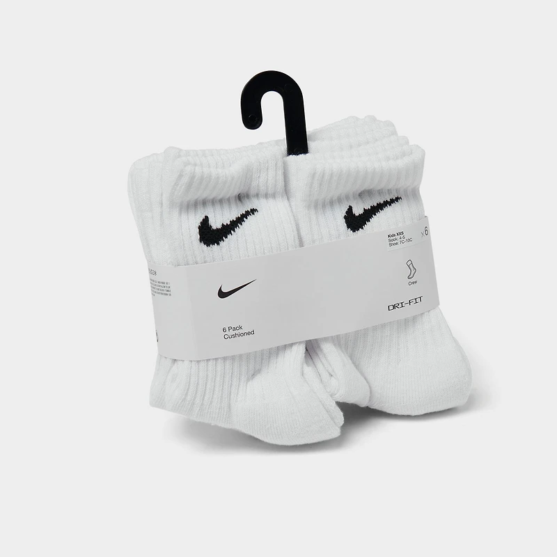 Kids' Toddler Nike Dri-FIT Crew Socks (6-Pack)