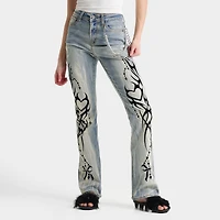 Women's Smoke Rise Ruby Heart High-Rise Bootcut Jeans