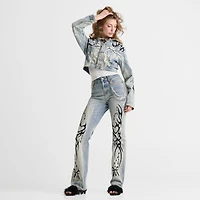 Women's Smoke Rise Ruby Heart High-Rise Bootcut Jeans